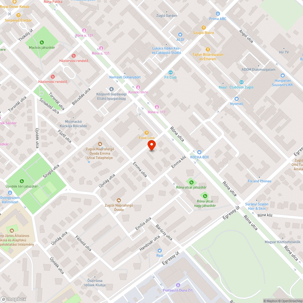 kiszáradt fa bejelentés helye