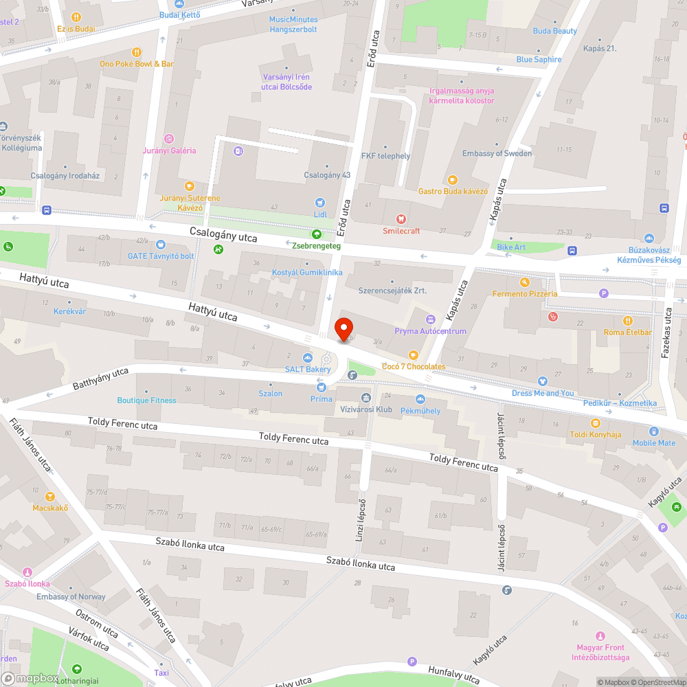 Hattyú utcát gyalog keresztezők előnyben részesítése bejelentés helye