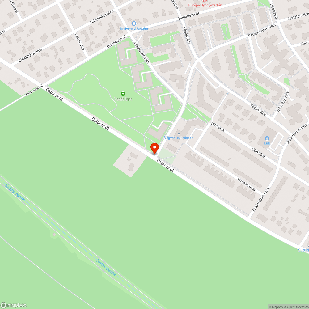 Hatalmas gaz az Ostoros út és a Felsőmalom u. sarkán bejelentés helye