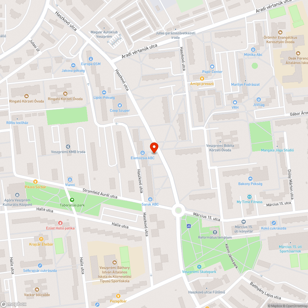 Beázik a buszmegálló bejelentés helye