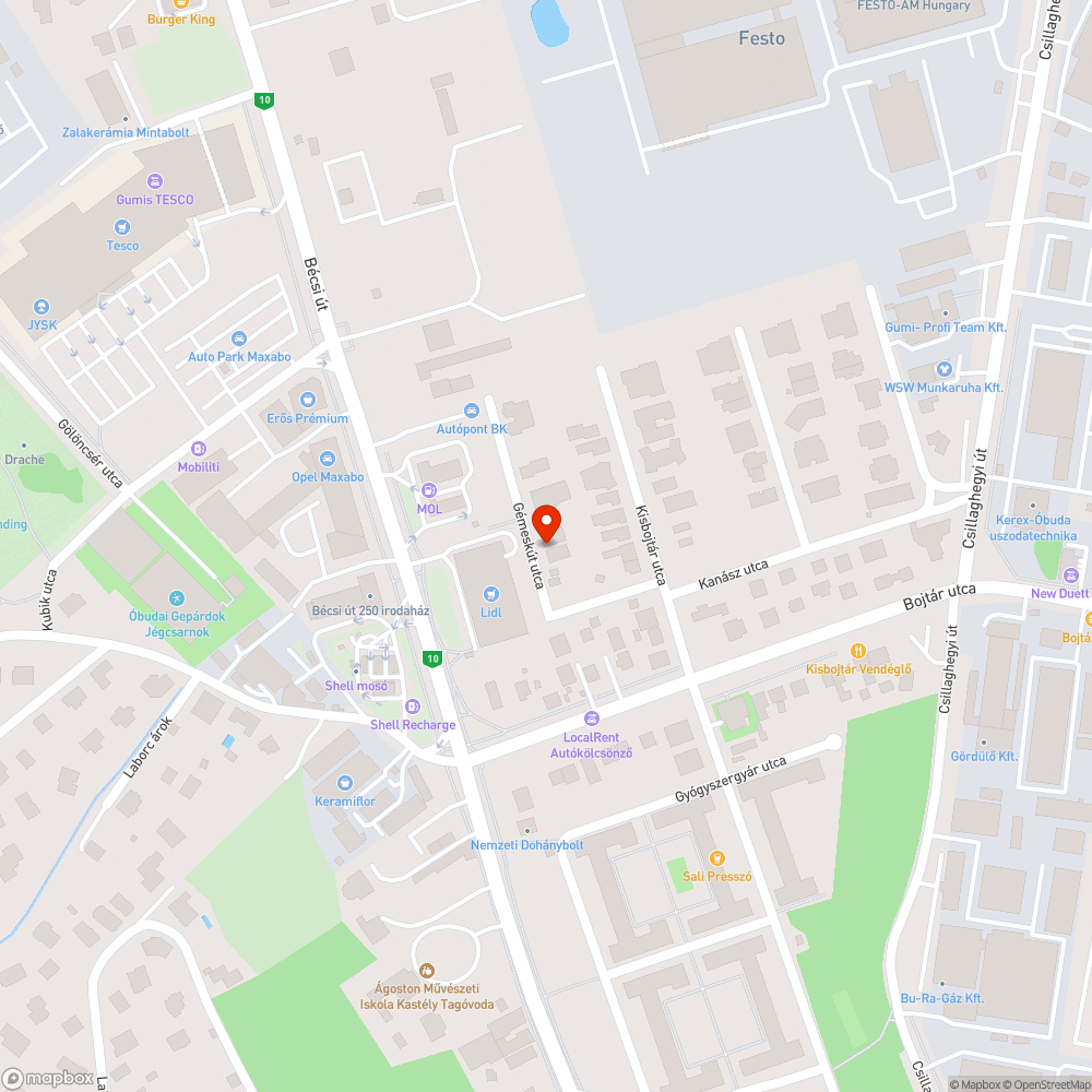 Kátyú a járdán bejelentés helye