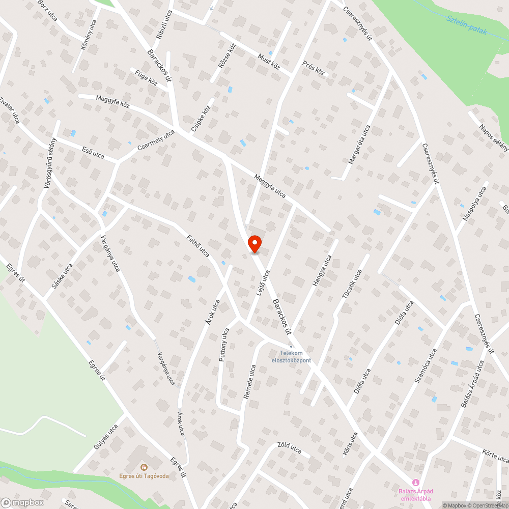 Lekoptak a terelővonalak a Barackos úton bejelentés helye