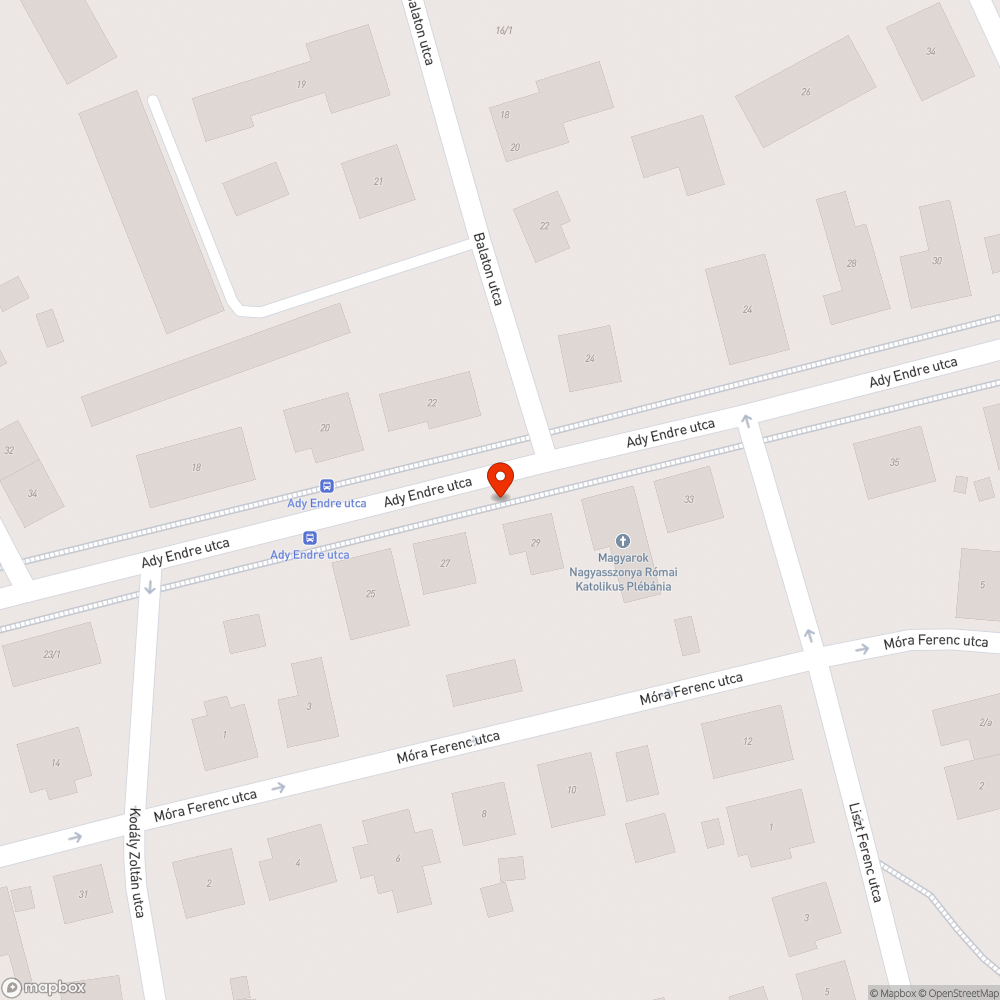 Egyenetlen járda bejelentés helye