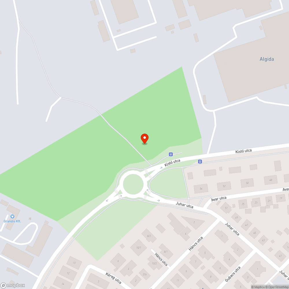 Kidőlt fa az Avar utcát az Ipar utcával összekötő ösvényen bejelentés helye