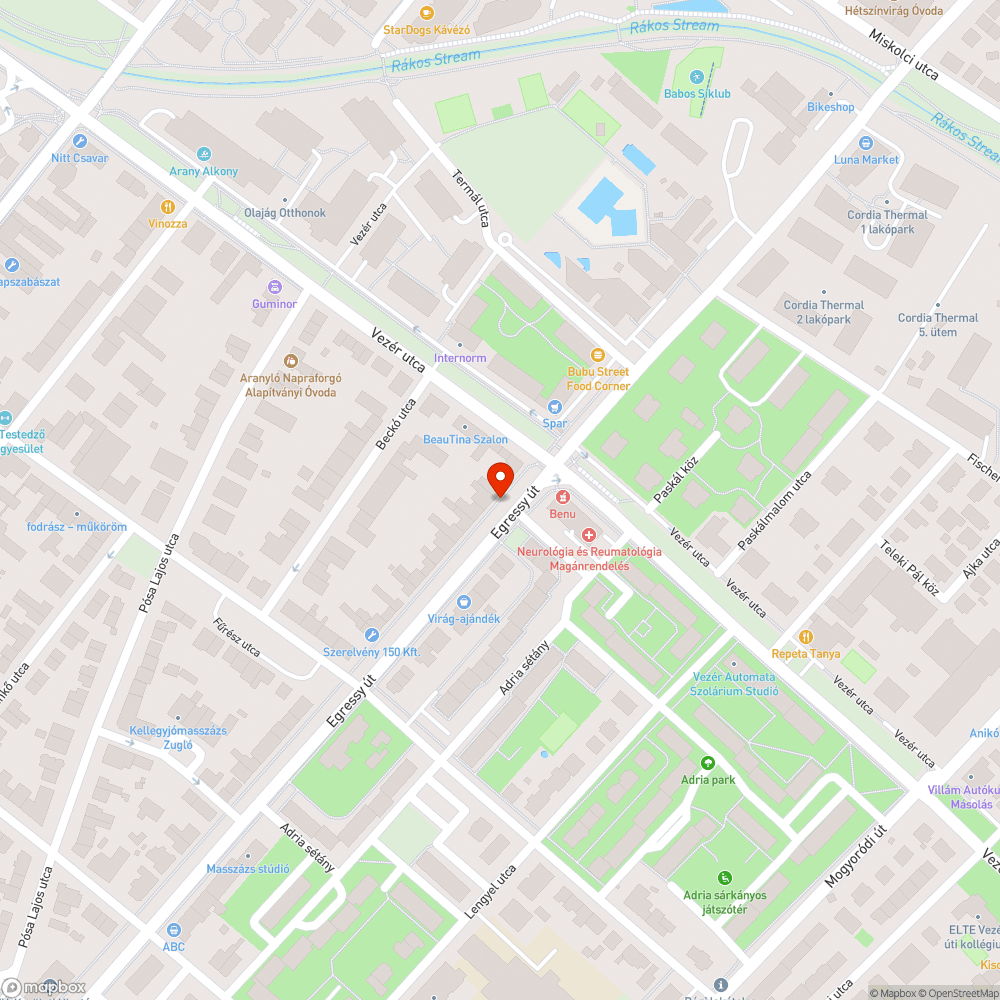 Állóvíz bejelentés helye