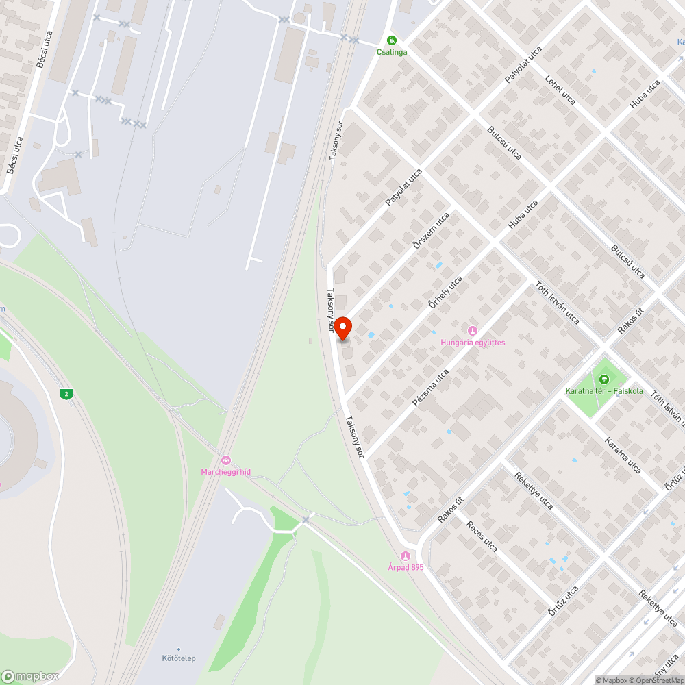 Útra belógó faágak bejelentés helye