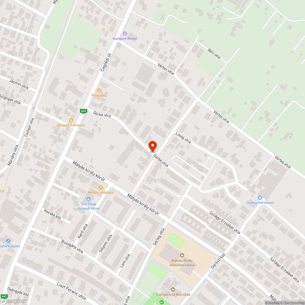 Balesetveszély a Görbe utcán a csapadékelvezetés hiánya miatt bejelentés helye