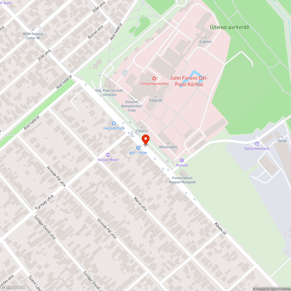 Buszmegálló bejelentés helye