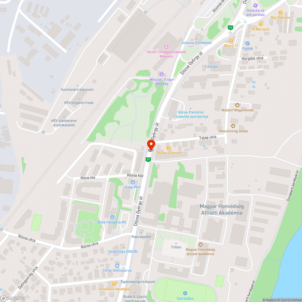 Járdát átszelő kátyu! bejelentés helye