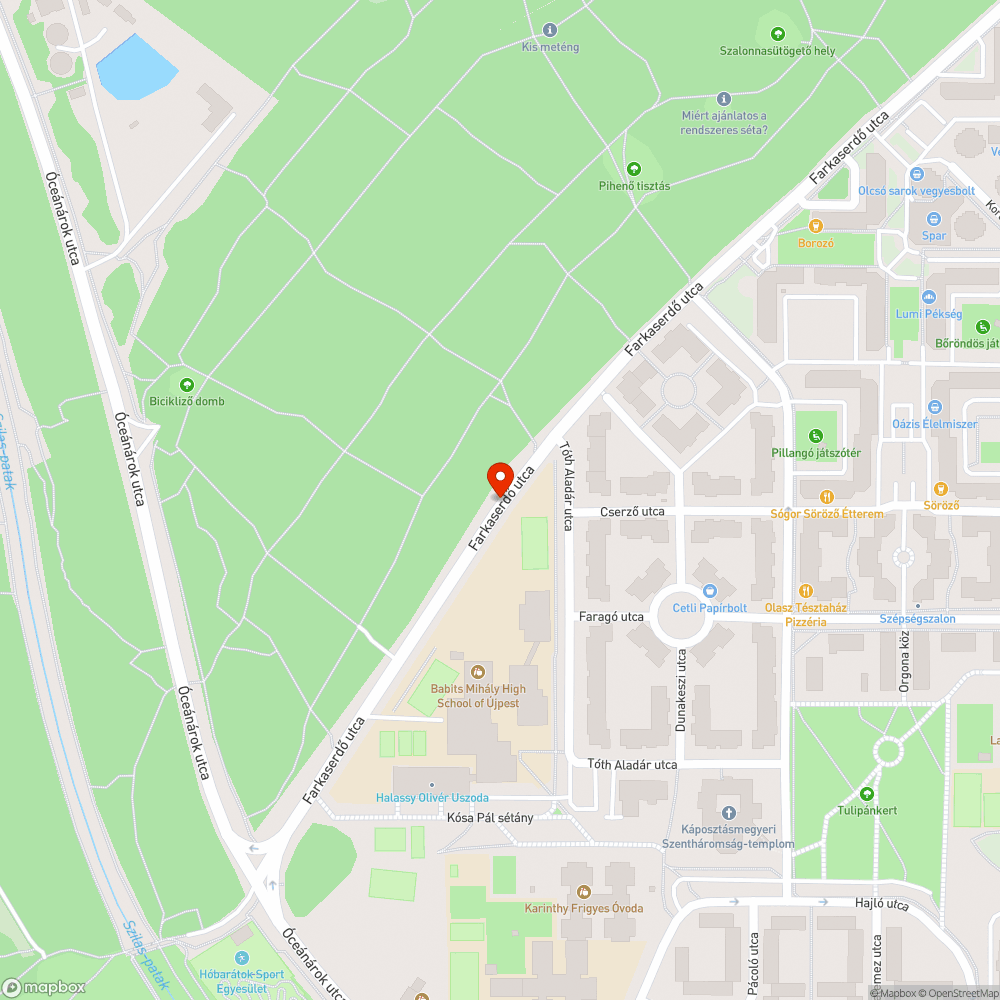 Tábla bejelentés helye