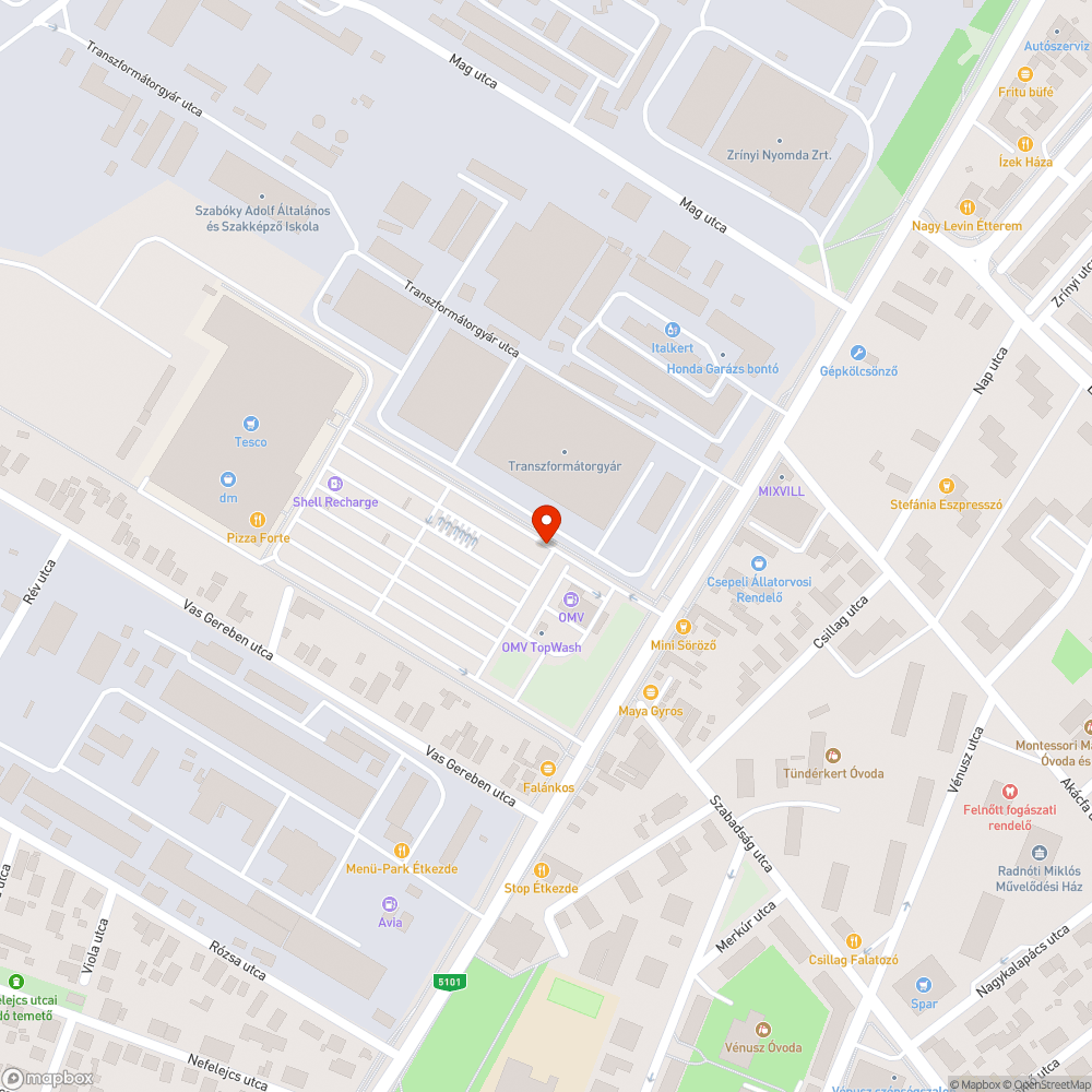 Megsüllyedt járda miatt kialakult pocsolya - Csepel, Tesco Hipermarkethez vezető járda bejelentés helye