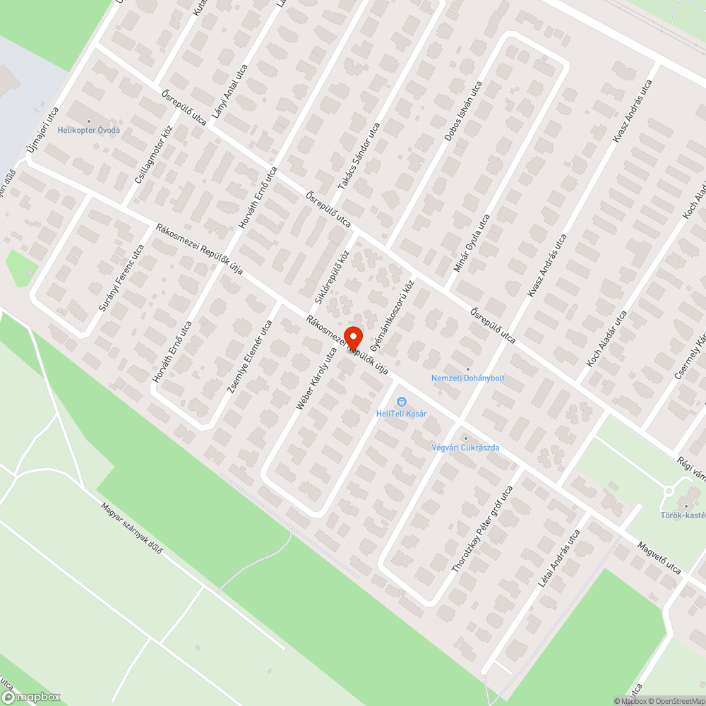 vízmegállás bejelentés helye