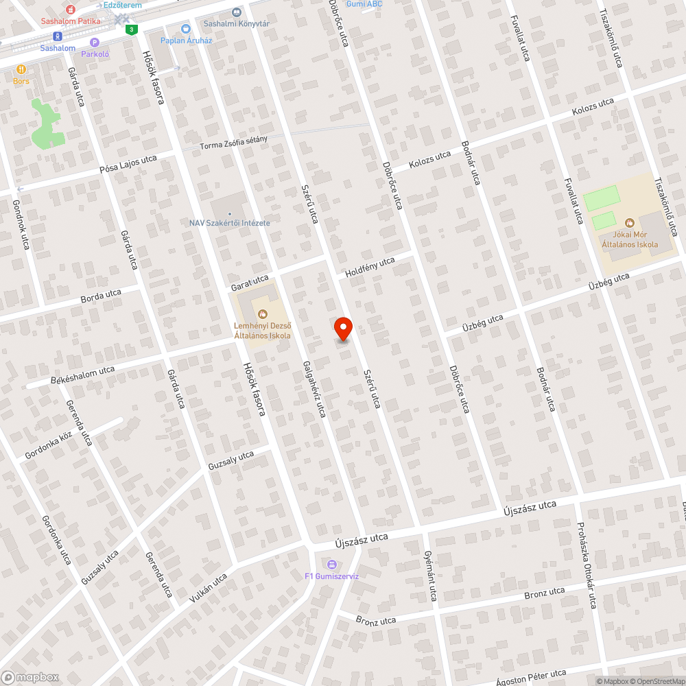 Elfogyó úttest a XVI. kerületben bejelentés helye