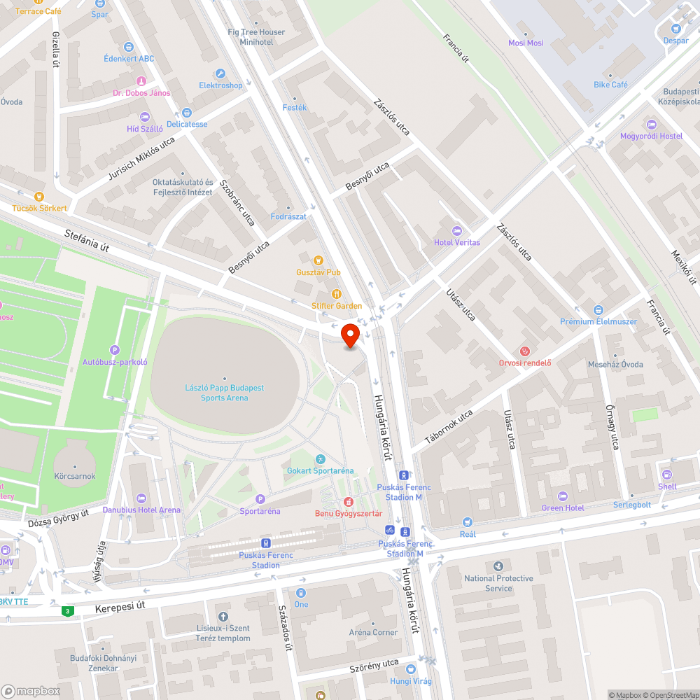 Kidőlt fa bejelentés helye