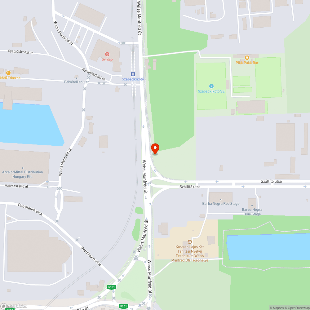 Rendetlenség a bicikliút mellett bejelentés helye