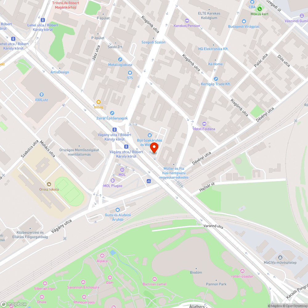 Rossz Futár bejelentés helye