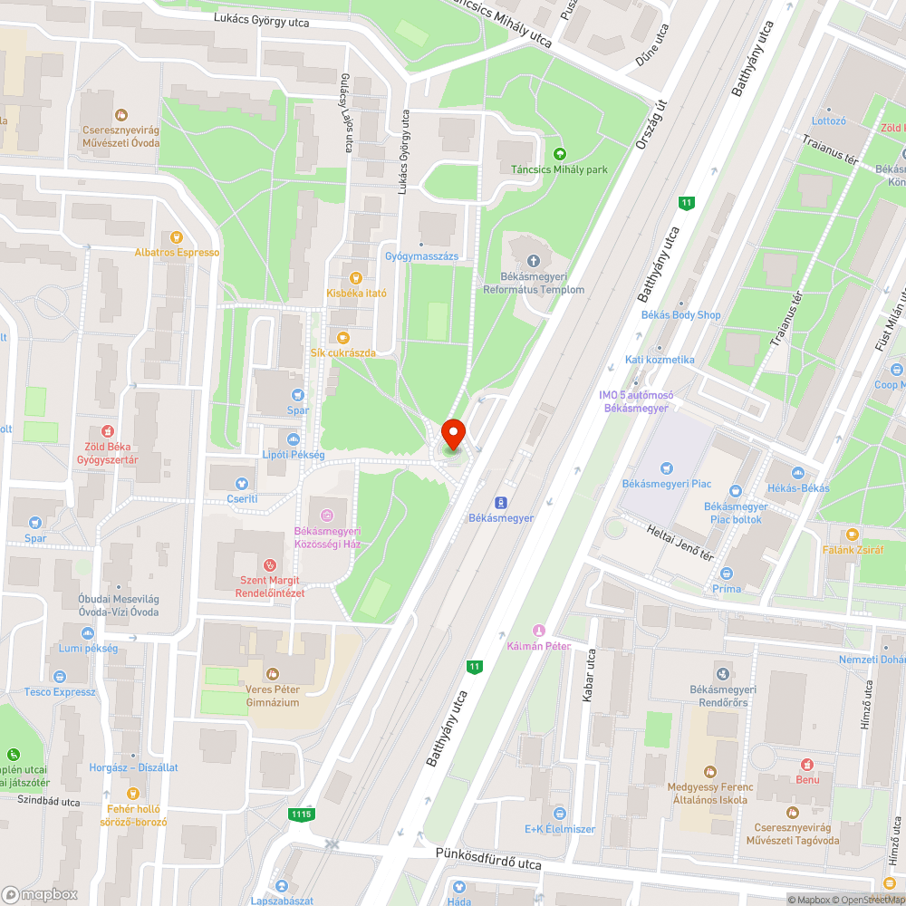 Mozgó kövek! bejelentés helye