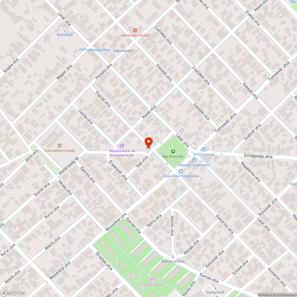 Hiányzó utcanévtábla bejelentés helye