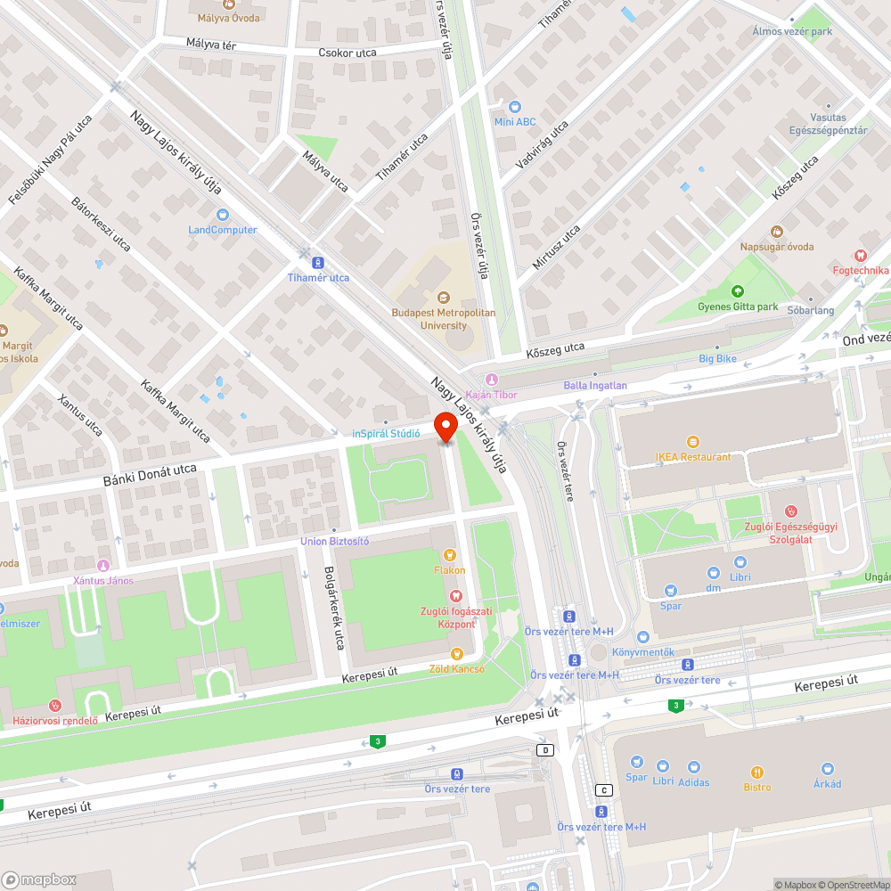 Felnyomódott járda bejelentés helye