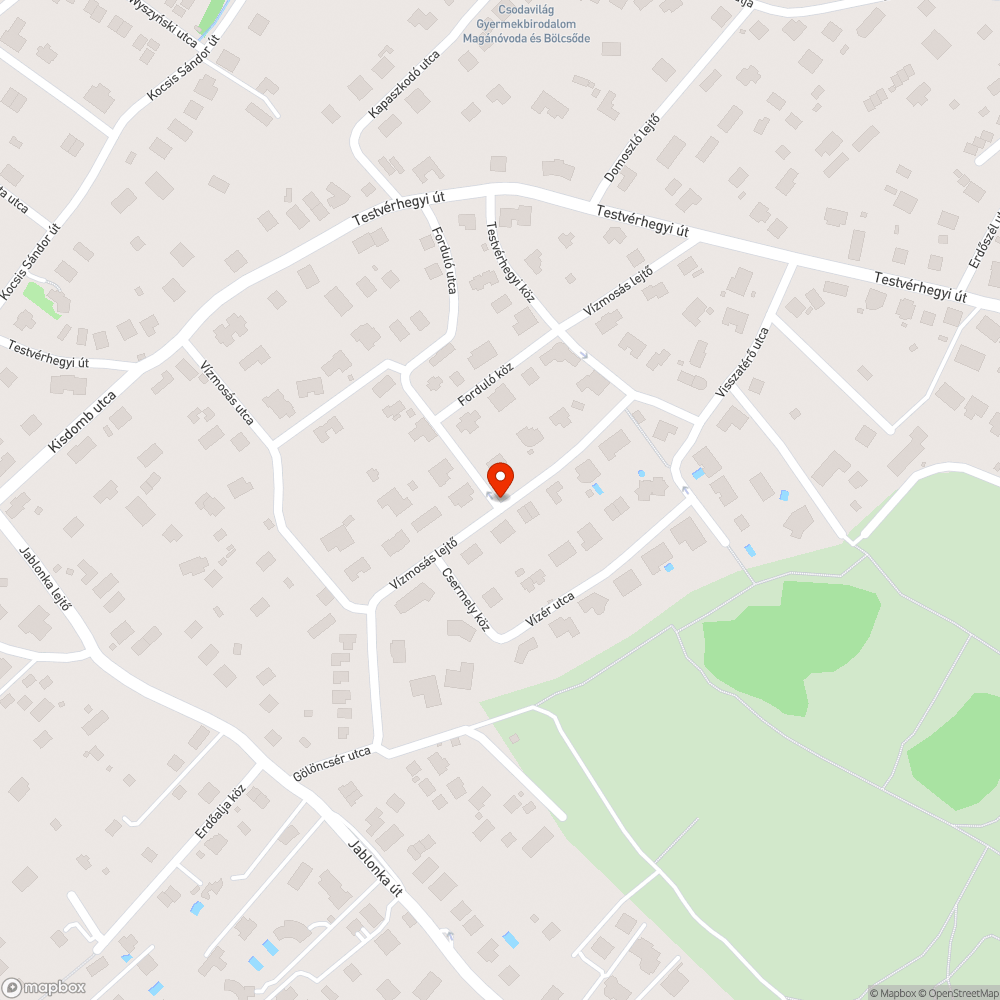 össuetört járda, Forduló utca bejelentés helye