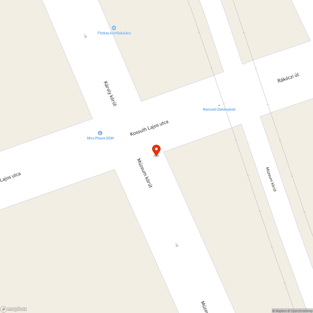 Astoria aluljáró I kijárat bejelentés helye