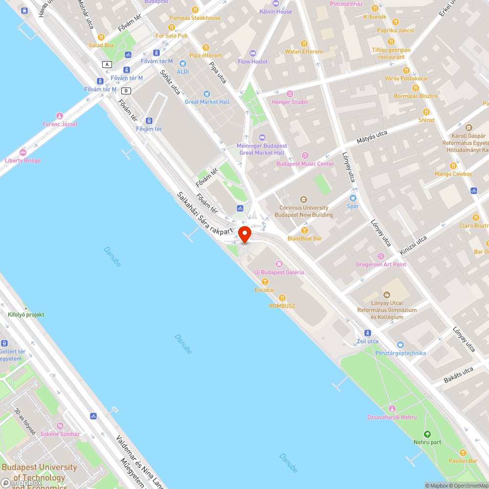 Kidöntött elektromos oszlop Bálna Budapest bejelentés helye