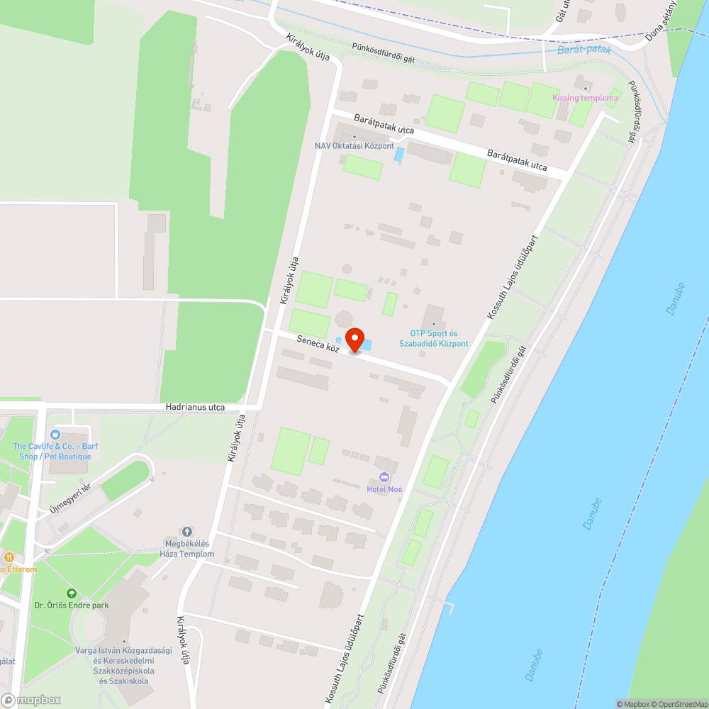 Kátyú a Seneca közben bejelentés helye