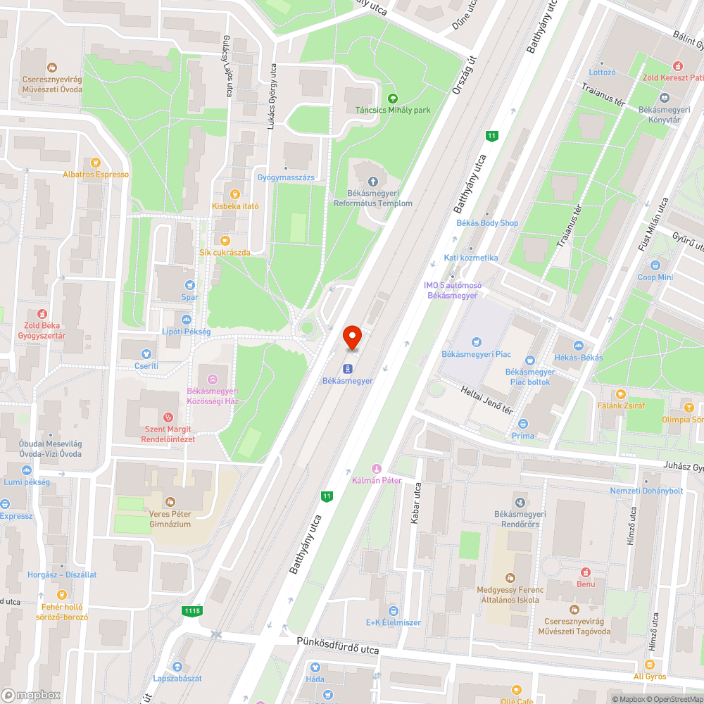 Fertőző HÉV megálló bejelentés helye