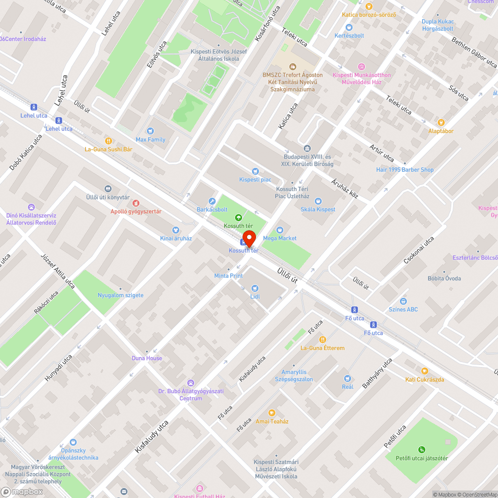 Hiányzó korlát bejelentés helye