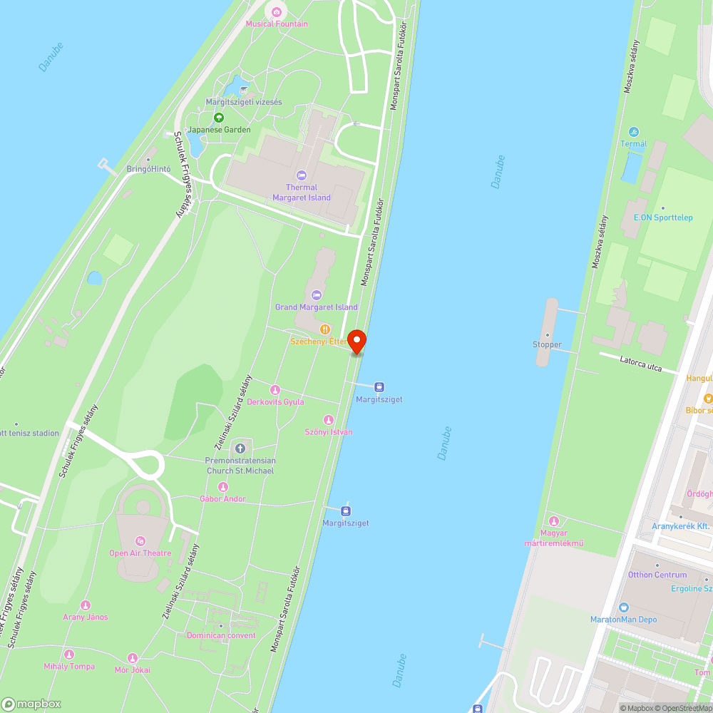 Margitszigeti futópálya bejelentés helye