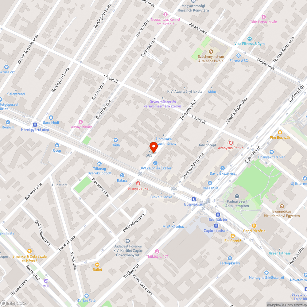 Elhagyott autók bejelentés helye