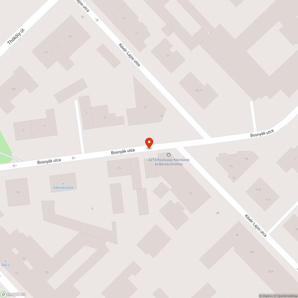 Szeméthalom a Bosnyák utcában bejelentés helye