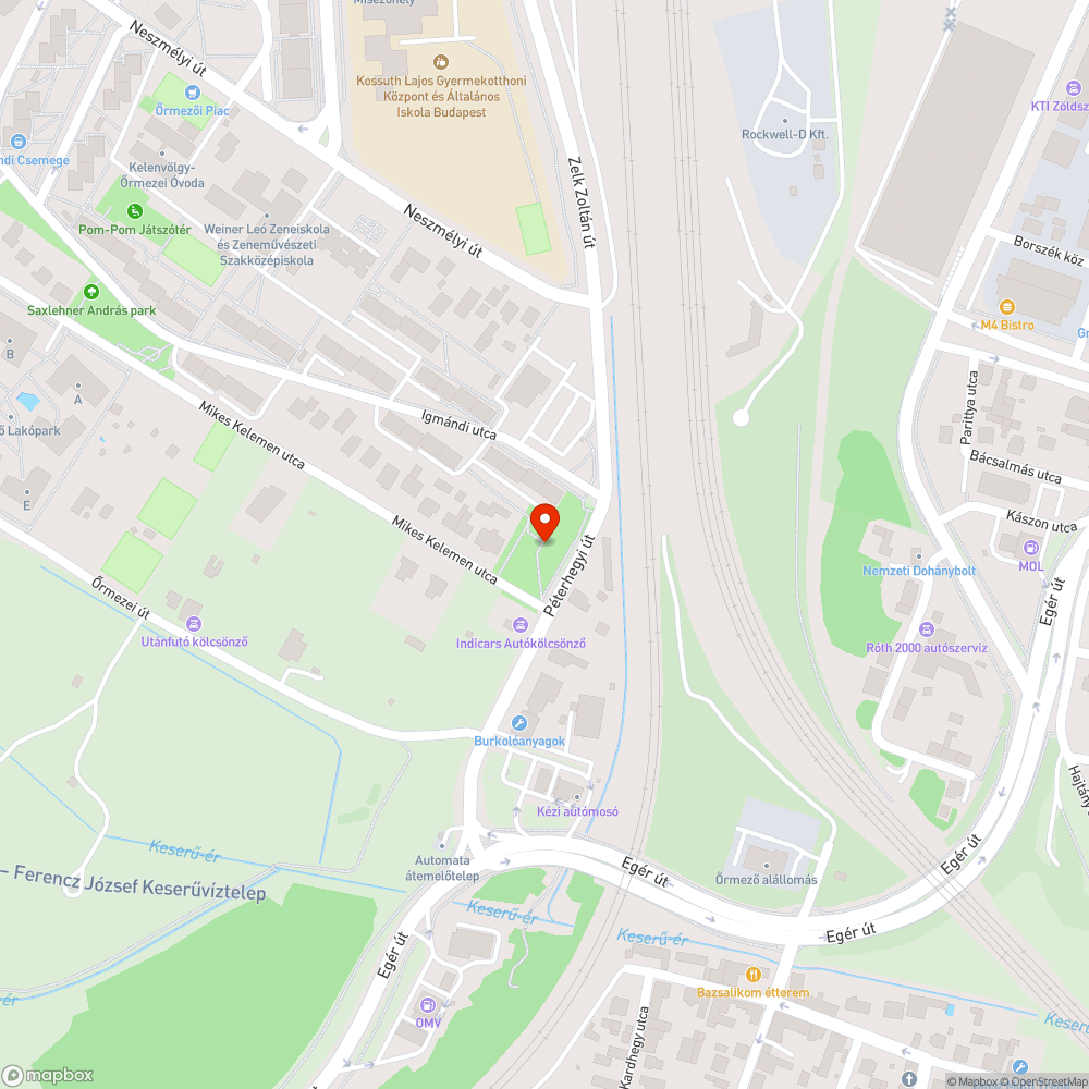 Elhagyatott zöldfelület(??) bejelentés helye