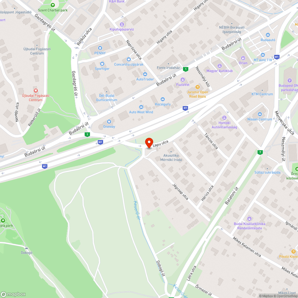 Beszűkülő járda bejelentés helye