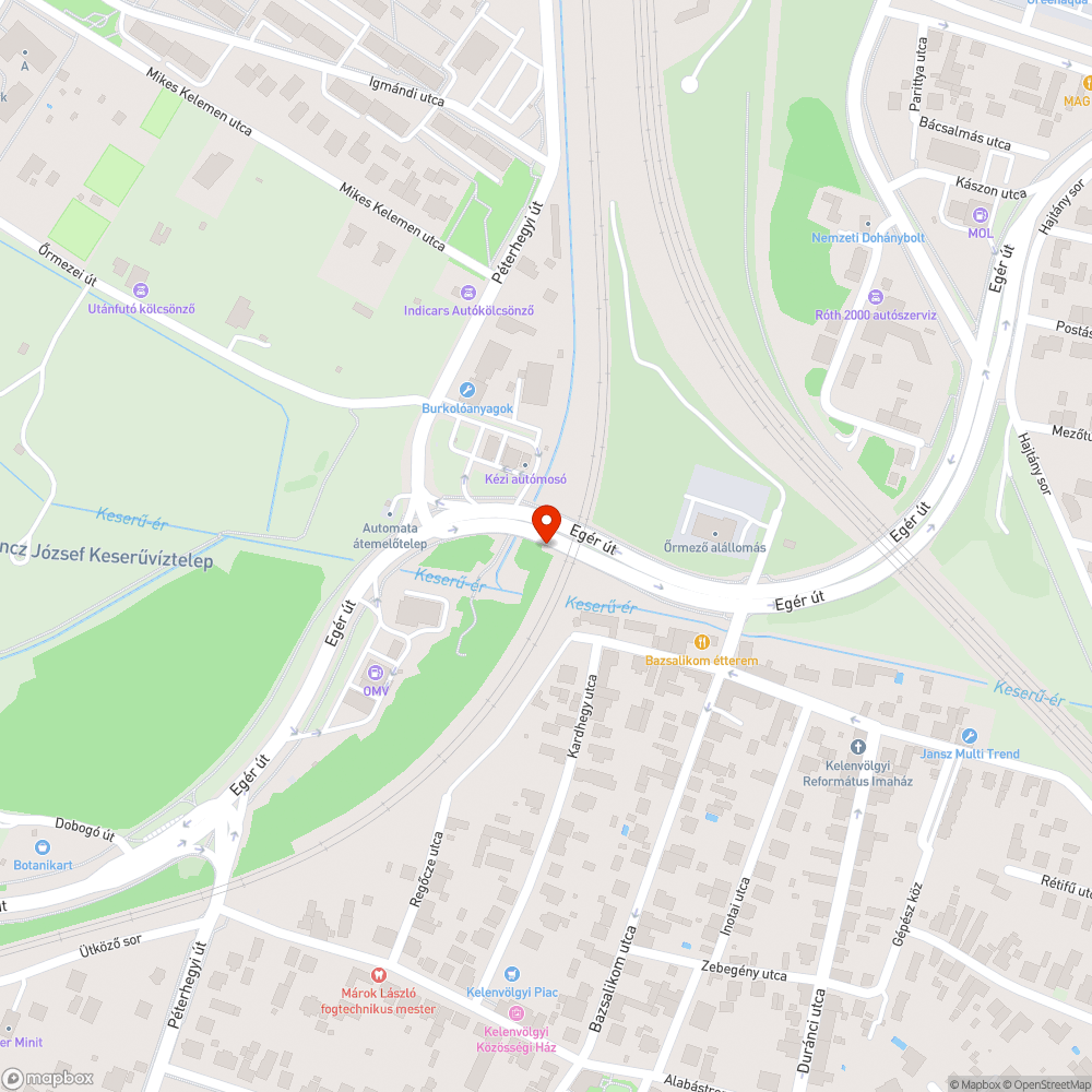 Benőtt járda bejelentés helye