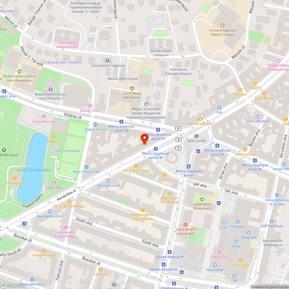 Szemetes buszmegálló bejelentés helye