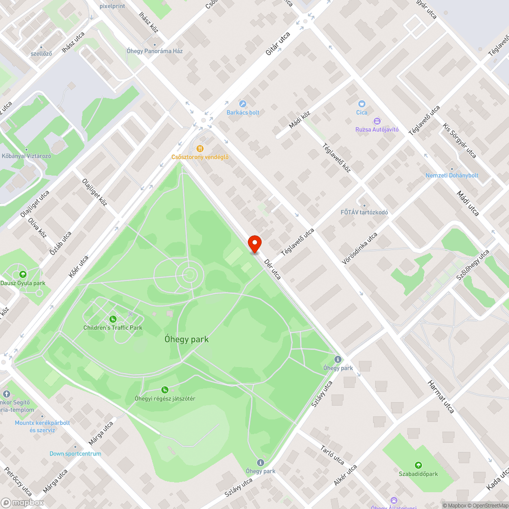 kiégett lámpa bejelentés helye