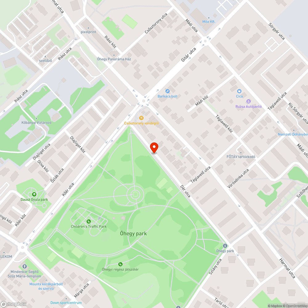 másik kiégett lámpa az utcában bejelentés helye