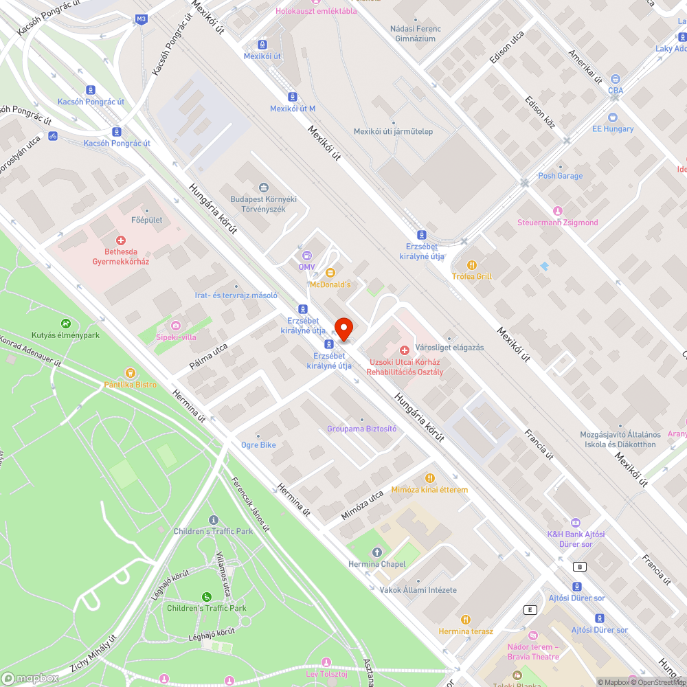 Betört üveg bejelentés helye