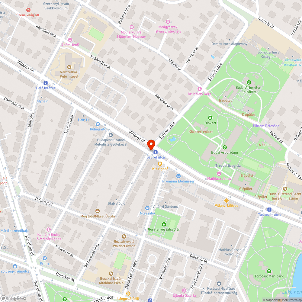 Kiálló villamossín bejelentés helye