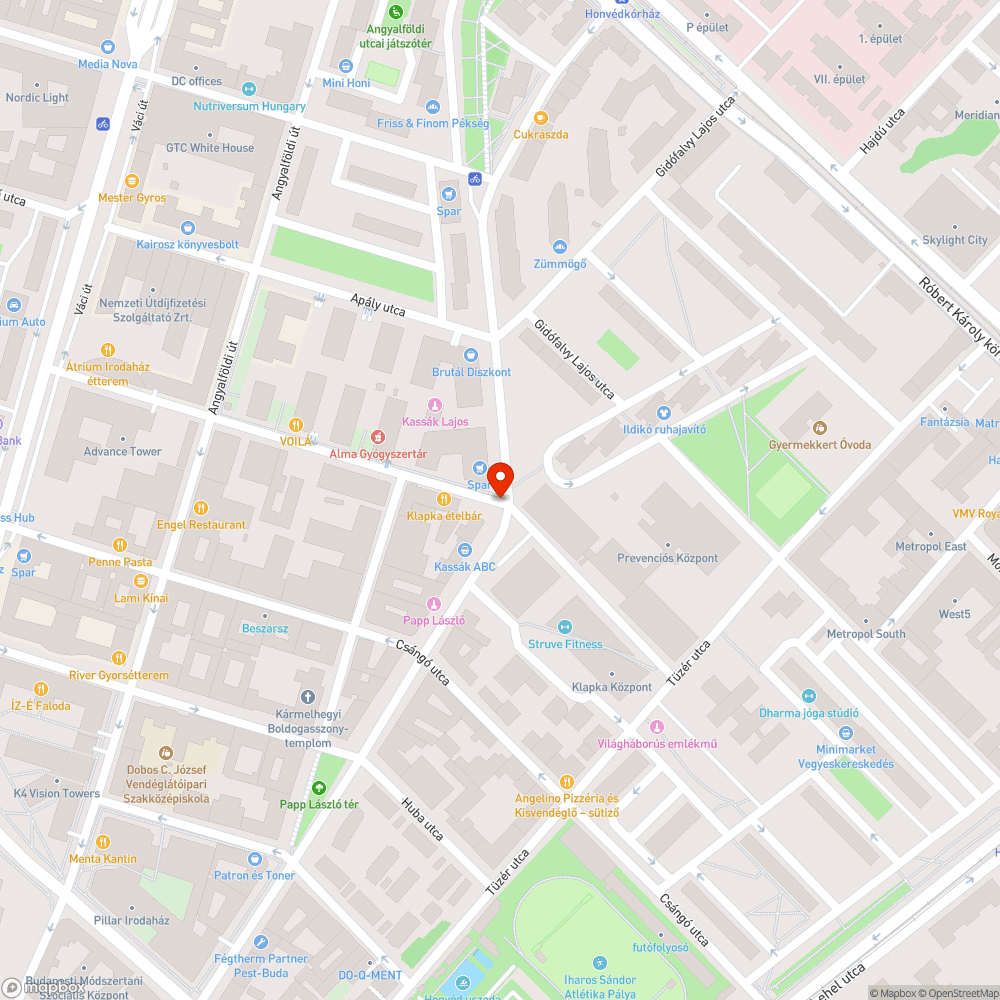 Hiányzó közvilágítás bejelentés helye