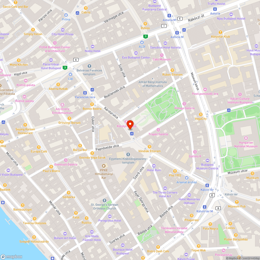 Feldőlt kőakadály bejelentés helye