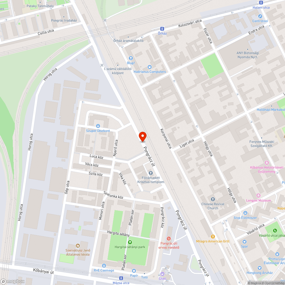 mély nyomvályú a 95-ös buszmegállóban (Kistorony park - mindkét irányban!) bejelentés helye