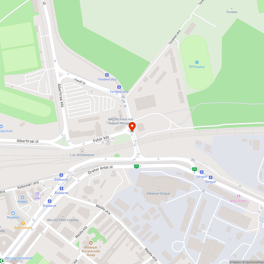 veszélyes vágányok melletti útburkolat újra és újra bejelentés helye