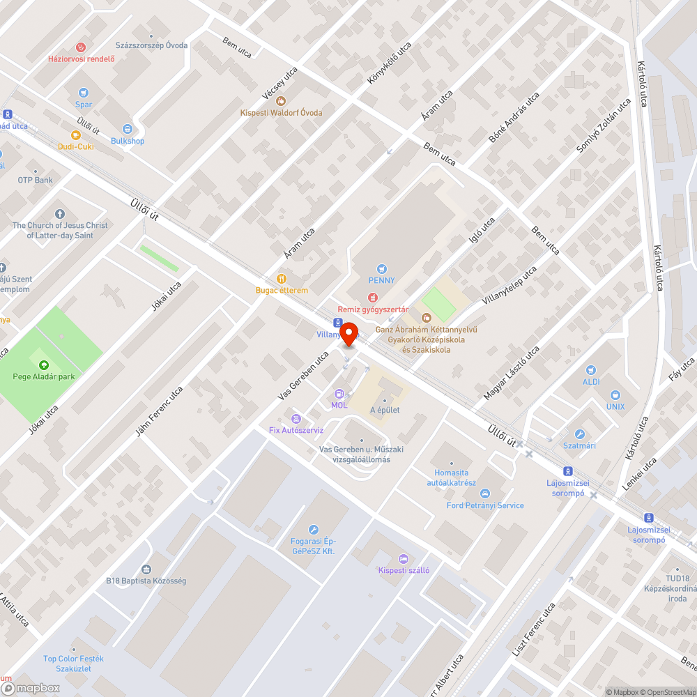 Ócska oszlopok ligete a üzemanyagtöltő állomás mellett bejelentés helye