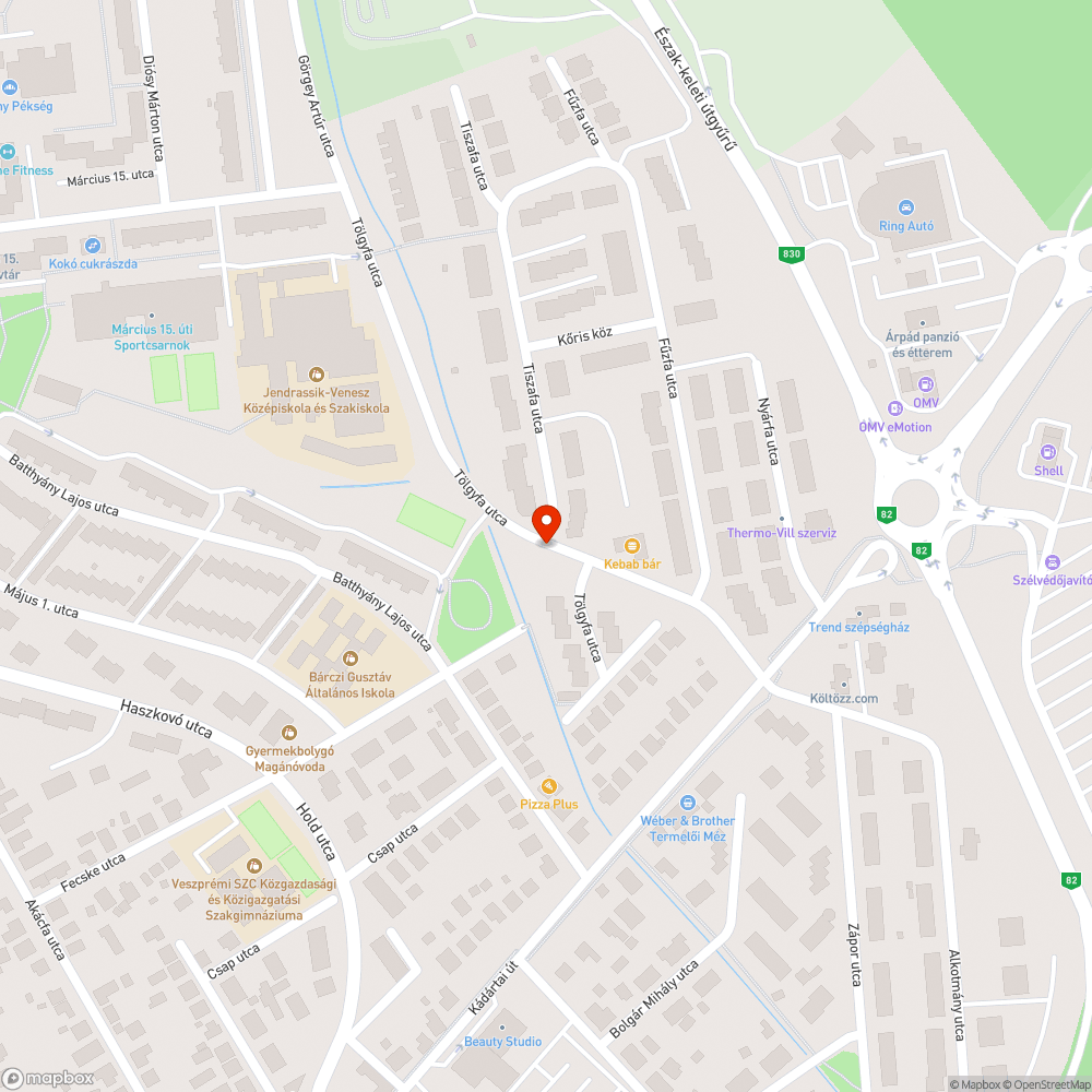 Eltűnt tükör bejelentés helye