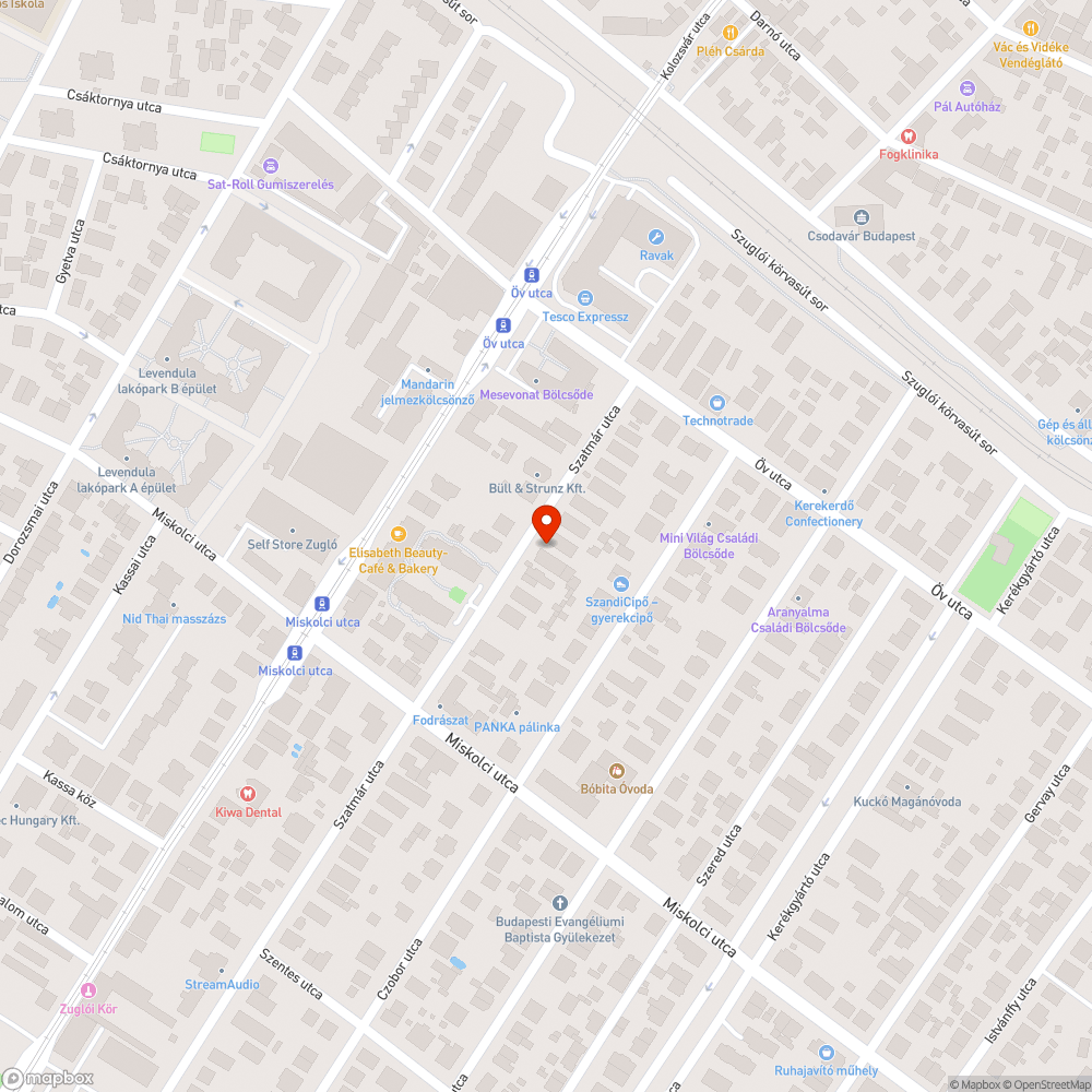 Elhagyott Lada kombi a Szatmár utcában bejelentés helye