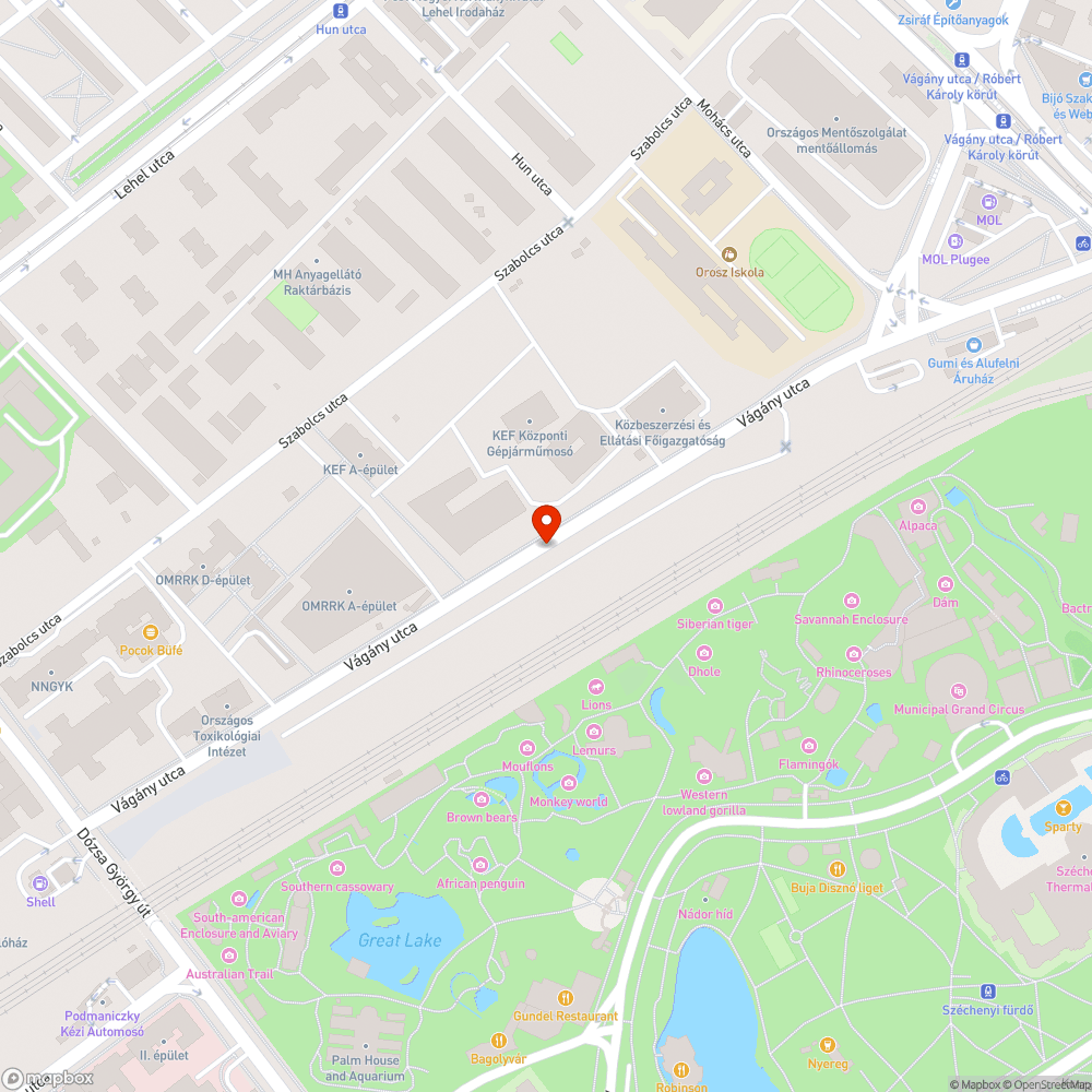 Vágány utcai felújítás bejelentés helye