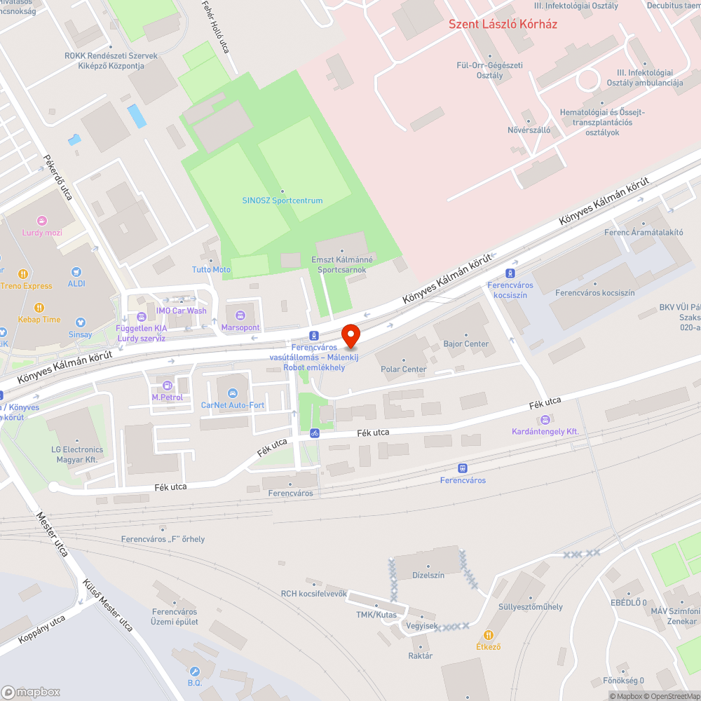 Hiányzó felfestés bejelentés helye