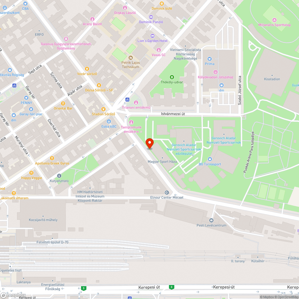 Elhagyott autó bejelentés helye